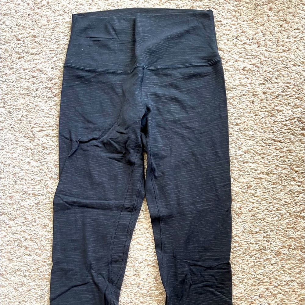 Lululemon Black embossed align leggings